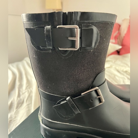 Polo Ralph Lauren Mora ll Rain Boots Womens Size 9 Black Great Shape! - Picture 4 of 11